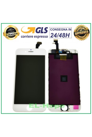 Écran LCD RETINA pour Apple iPhone 6, écran tactile, cadre en verre blanc, Tianma