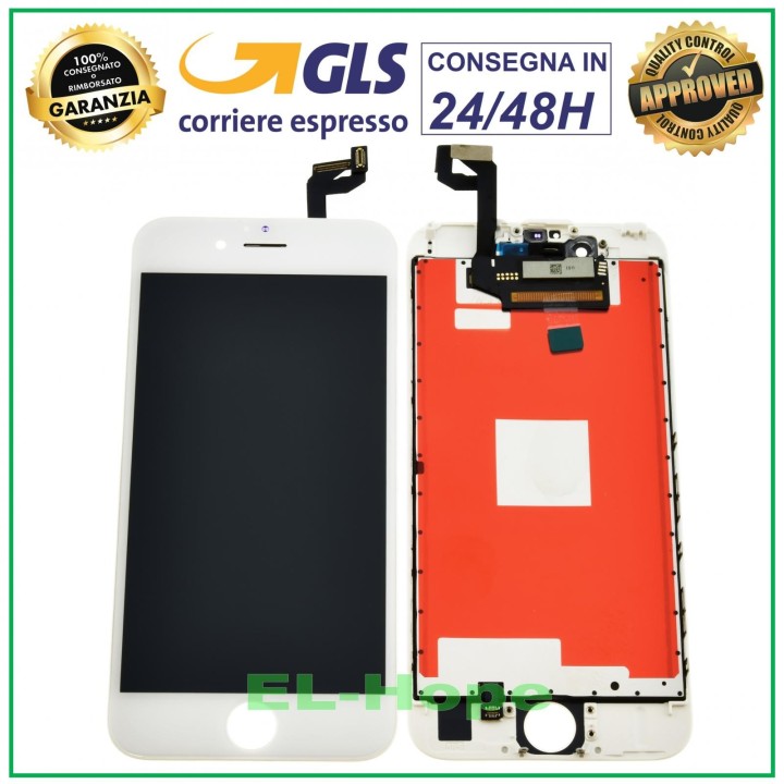 Écran LCD RETINA pour Apple iPhone 6S, e'cran tactile en verre blanc, Tianma