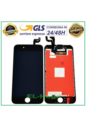 Écran LCD RETINA pour Apple iPhone 6S, écran tactile, cadre en verre noir, Tianma