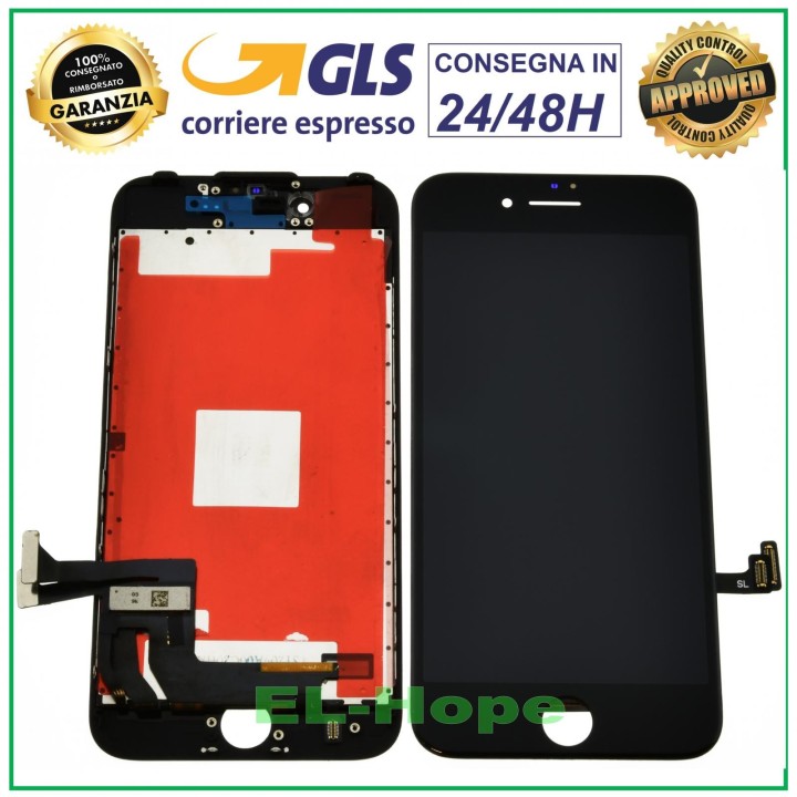 Écran LCD RETINA pour Apple iPhone 7, e'cran tactile en verre noir, Tianma