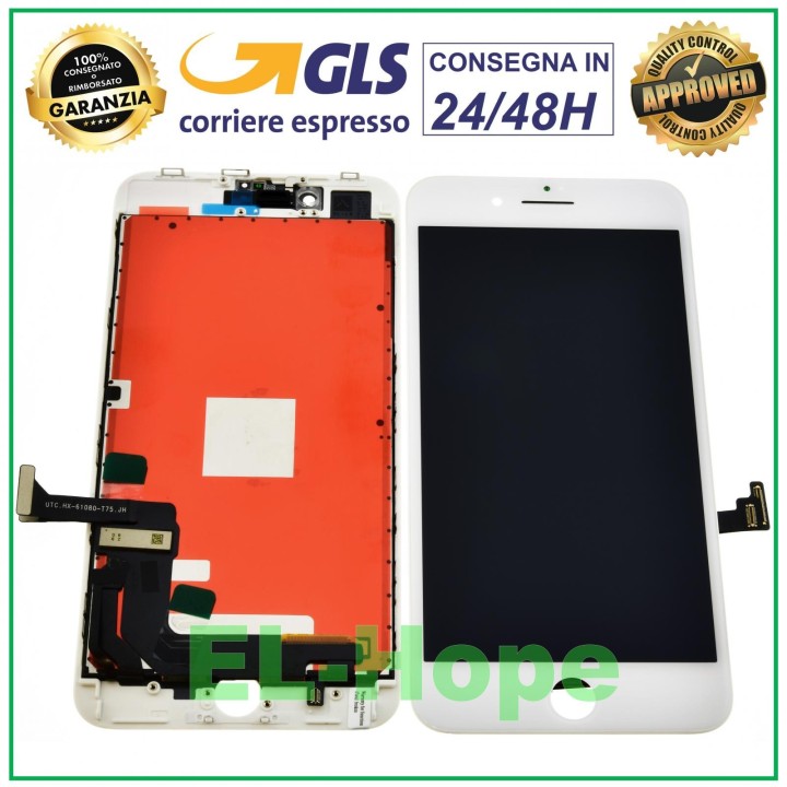 Écran LCD RETINA pour Apple iPhone 8 Plus, e'cran tactile, cadre blanc Tianma