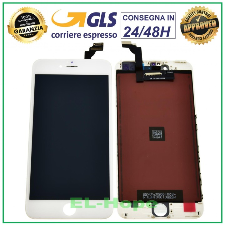 Écran LCD RETINA pour Apple iPhone 6 Plus, e'cran tactile en verre blanc Tianma