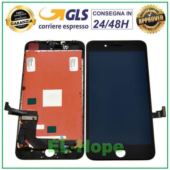 Écran LCD RETINA pour Apple iPhone 8 Plus, e'cran tactile, cadre noir Tianma