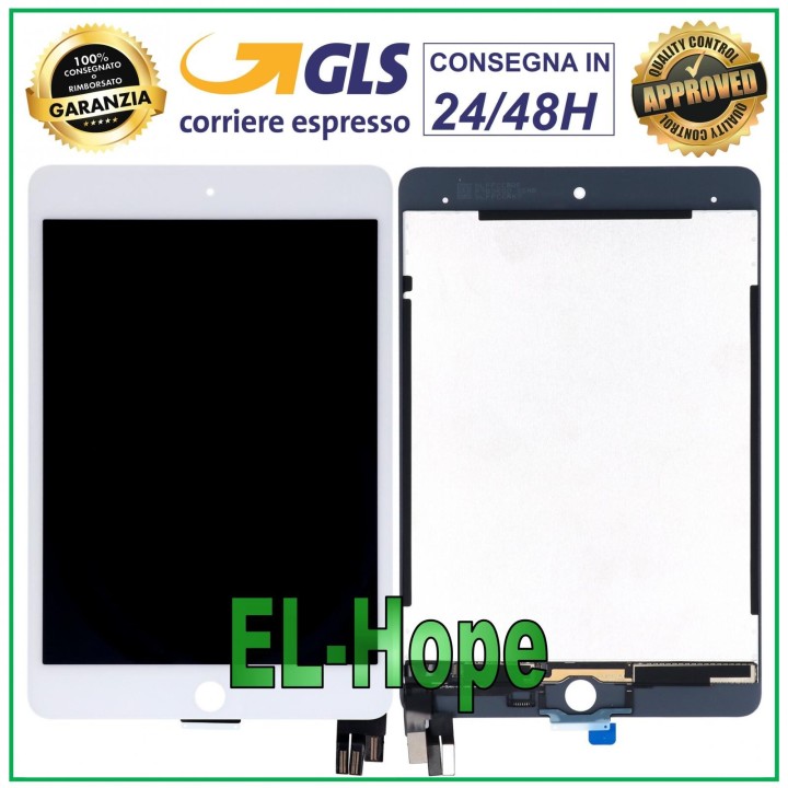 Écran tactile LCD pour Apple iPad Mini 5 A2133 2124 2125 2126, verre blanc