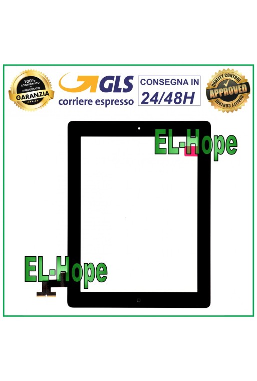 ÉCRAN TACTILE POUR APPLE IPAD 2 WIFI 3G A1395 A1396 A1397 VERRE NOIR + BOUTON HOME