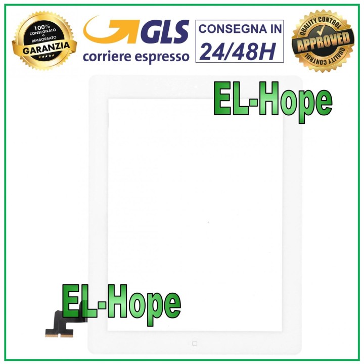 ÉCRAN TACTILE POUR APPLE IPAD 2 WIFI 3G A1395 A1396 A1397 BOUTON HOME EN VERRE BLANC