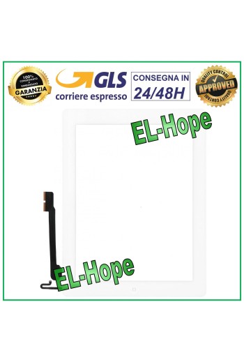 ÉCRAN TACTILE POUR APPLE IPAD 4 WIFI 3G A1458 A1459 A1460 BOUTON HOME EN VERRE BLANC