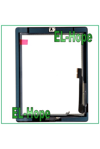 ÉCRAN TACTILE POUR APPLE IPAD 4 WIFI 3G A1458 A1459 A1460 VERRE NOIR + BOUTON HOME