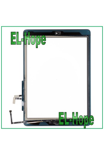 Écran tactile pour Apple iPad 5 Air Wi-Fi 3G A1474 A1475 A1476 en verre noir + bouton Home