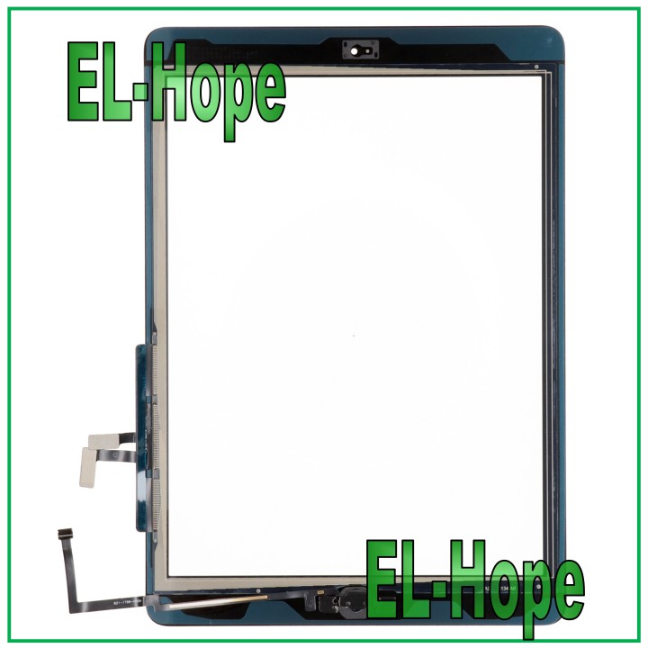 Écran tactile pour Apple iPad 5 Air Wi-Fi 3G A1474 A1475 A1476 en verre noir + bouton Home