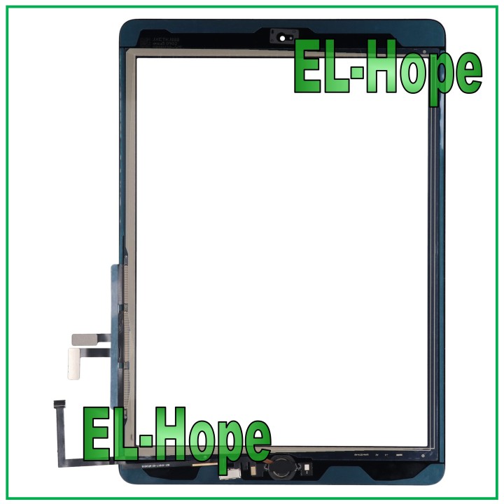 Écran tactile pour Apple iPad 5 Air, Wi-Fi 3G, puce IC A1822 A1823, verre noir + bouton d accueil