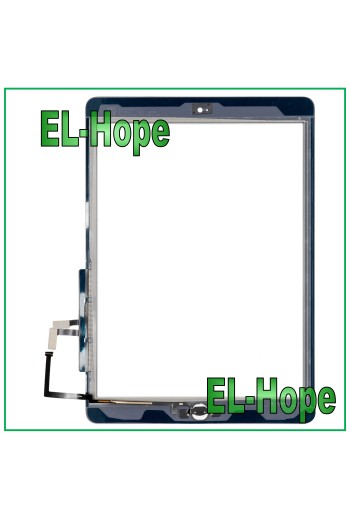 Écran tactile pour Apple iPad 5 Air Wi-Fi 3G A1474 A1475 A1476 en verre blanc + bouton Home 