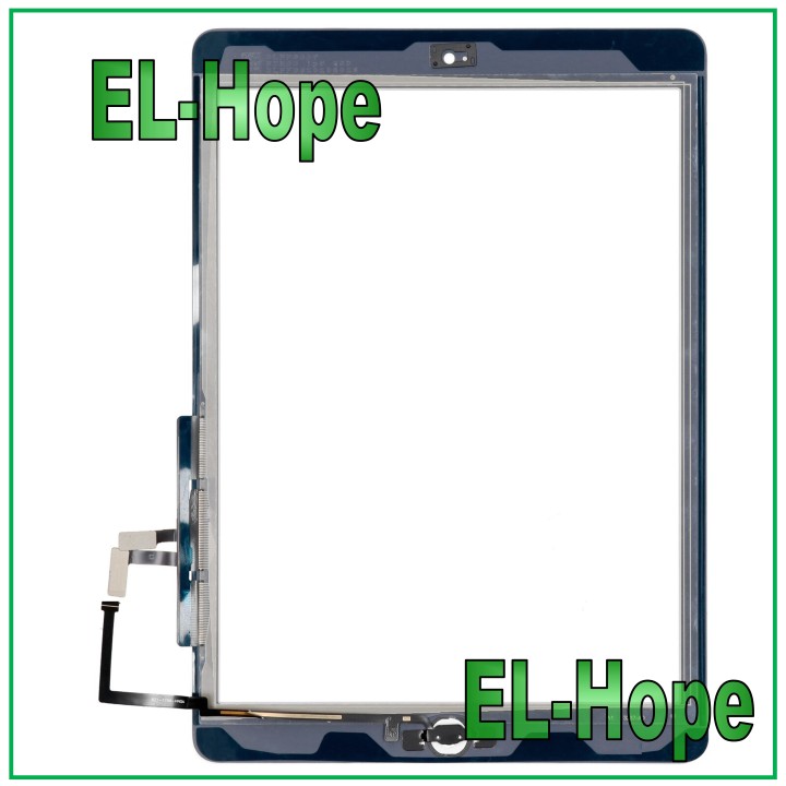 Écran tactile pour Apple iPad 5 Air Wi-Fi 3G A1474 A1475 A1476 en verre blanc + bouton Home