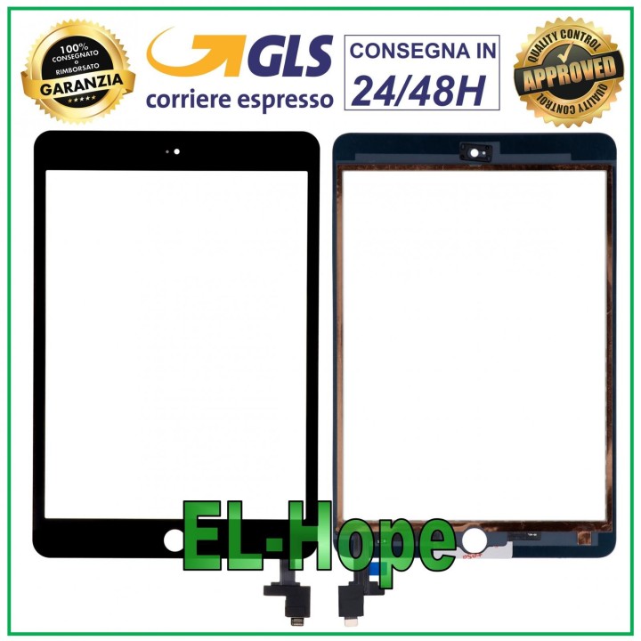 ÉCRAN TACTILE POUR APPLE IPAD MINI 3 WIFI 3G A1599 A1600 VERRE NOIR