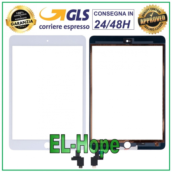 ÉCRAN TACTILE POUR APPLE IPAD MINI 3 WIFI 3G A1599 A1600 VERRE BLANC