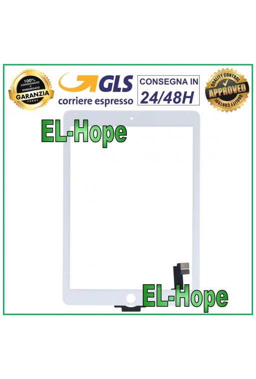 Écran tactile pour Apple iPad 6 Air 2 Wi-Fi 3G A1566 A1567 9,7 pouces en verre blanc 