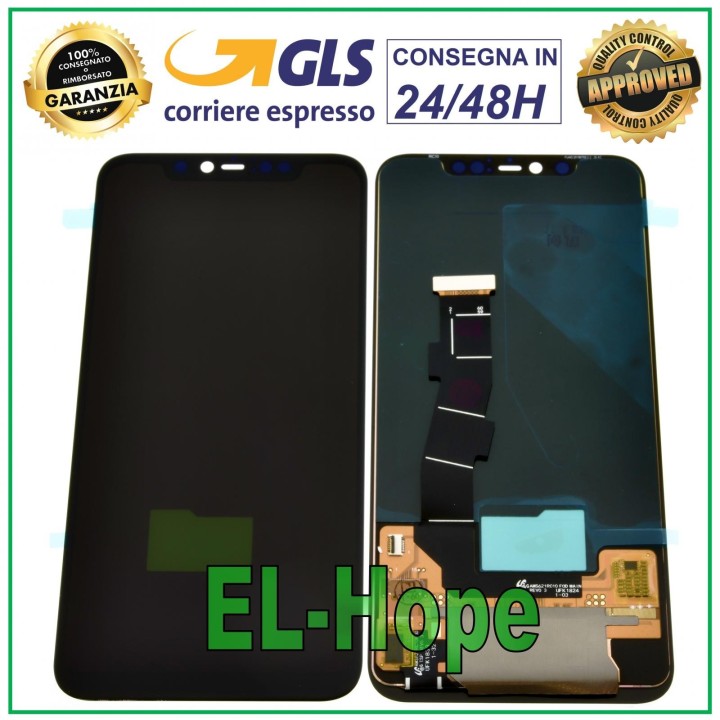 Écran LCD OLED pour Xiaomi Mi 8 Pro, e'cran tactile en verre noir