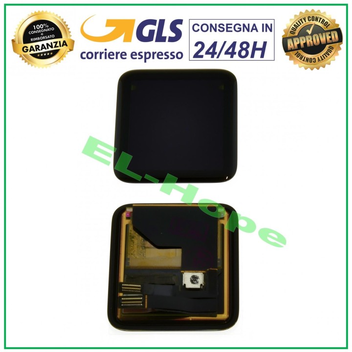 Écran tactile LCD pour montre connecte'e Apple Watch se'rie 1 A1554 A1803, verre de 42 mm