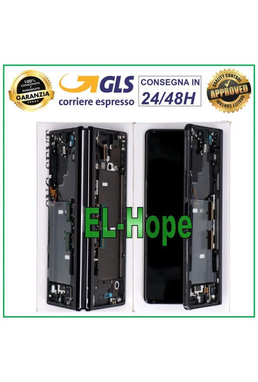 Écran LCD 100 % d origine Samsung Galaxy Z Fold 2 5G 2020 SM-F916 Touch Noir