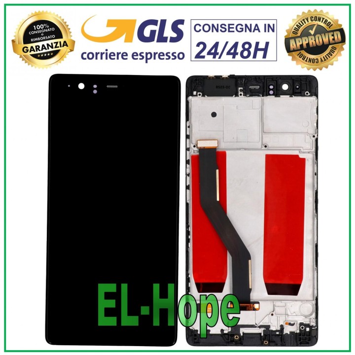 Écran LCD tactile pour Huawei P9 Plus VIE-L09, cadre en verre, noir