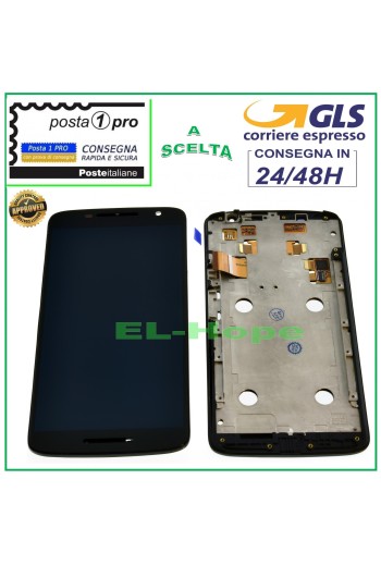 Écran LCD + châssis pour Motorola Moto X Play XT1562 XT1563 Touch Glass Noir