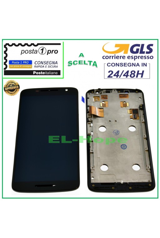 Écran LCD + châssis pour Motorola Moto X Play XT1562 XT1563 Touch Glass Noir