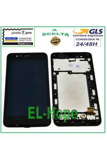 Écran tactile et LCD pour LG K9 2018 LM-X210EM LMX210EM Noir + Cadre