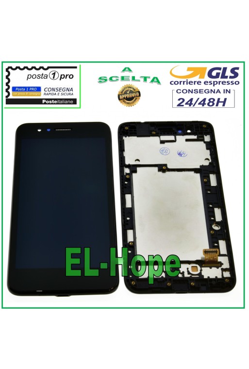 Écran tactile et LCD pour LG K9 2018 LM-X210EM LMX210EM Noir + Cadre