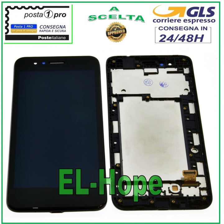 Écran tactile et LCD pour LG K9 2018 LM-X210EM LMX210EM Noir + Cadre