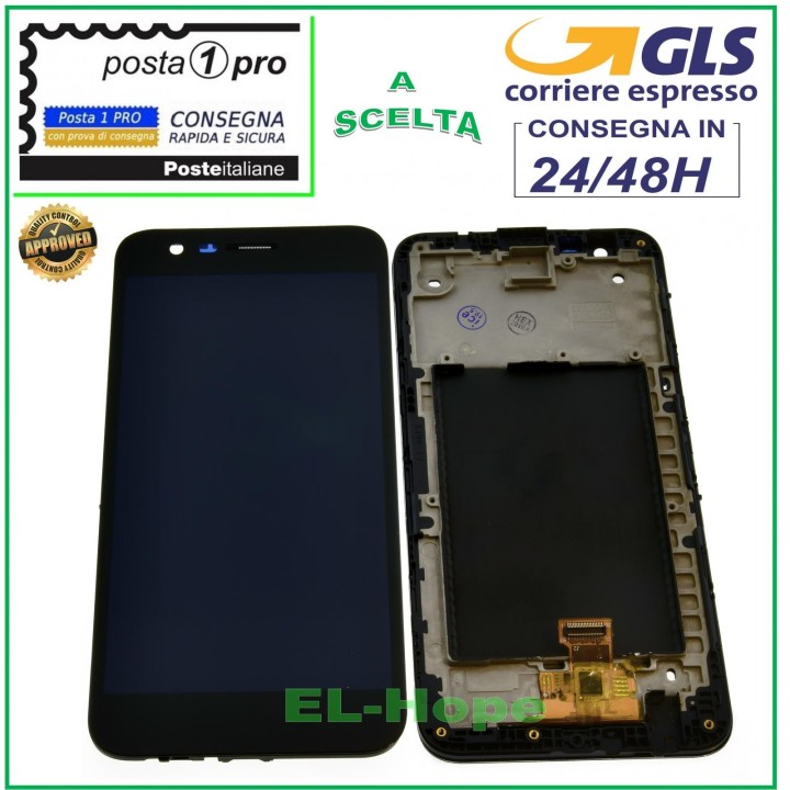 Écran LCD + châssis pour LG K10 2017 M250 M250N, e'cran tactile en verre noir