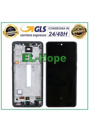 Écran LCD OLED pour Samsung Galaxy A52 5G 2021 SM-A525F A526B, cadre tactile noir