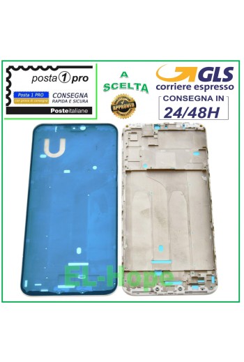 Cadre central LCD pour Xiaomi Mi A2 Lite Redmi 6 Pro M1805D1SG Blanc