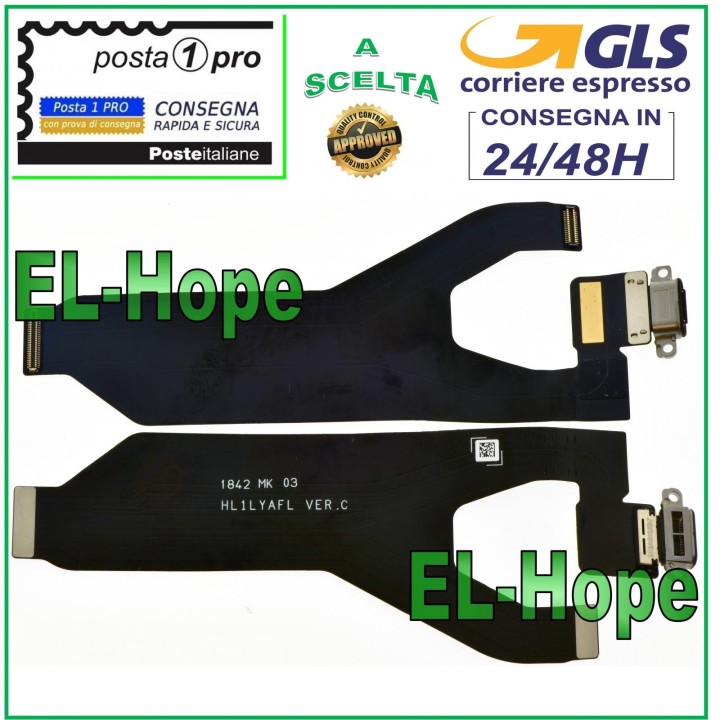 Connecteur de charge plat et flexible pour Huawei Mate 20 Pro (LYA-L09, LYA-L29) Type C