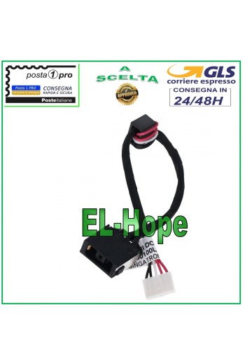 PRISE D ALIMENTATION CC POUR ORDINATEUR PORTABLE LENOVO G50-30 G50-40 G50-45 CONNECTEUR D ALIMENTATION FLEXIBLE