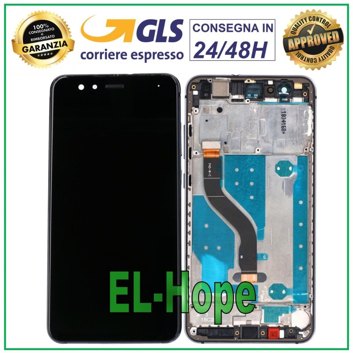 Écran LCD + châssis pour Huawei P10 Lite WAS-LX1 LX1A Écran tactile Noir