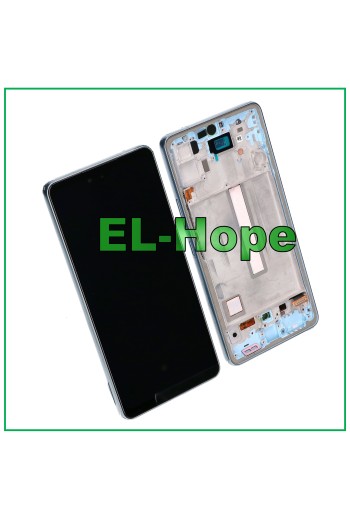 Écran LCD OLED pour Samsung Galaxy A53 5G 2022 SM-A536 A536B, cadre tactile bleu