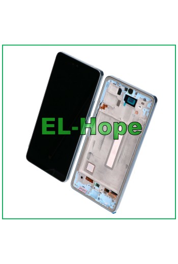Écran LCD OLED pour Samsung Galaxy A53 5G 2022 SM-A536 A536B, cadre tactile bleu