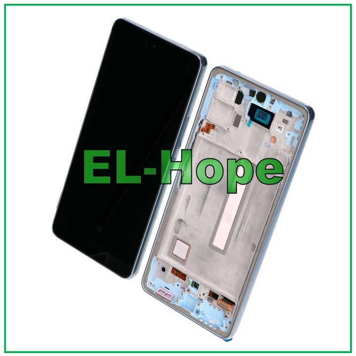 Écran LCD OLED pour Samsung Galaxy A53 5G 2022 SM-A536 A536B, cadre tactile bleu
