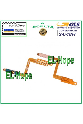 Touche marche/arrêt pour Samsung Galaxy A7 2018 SM-A750F, câble plat flexible, doré.