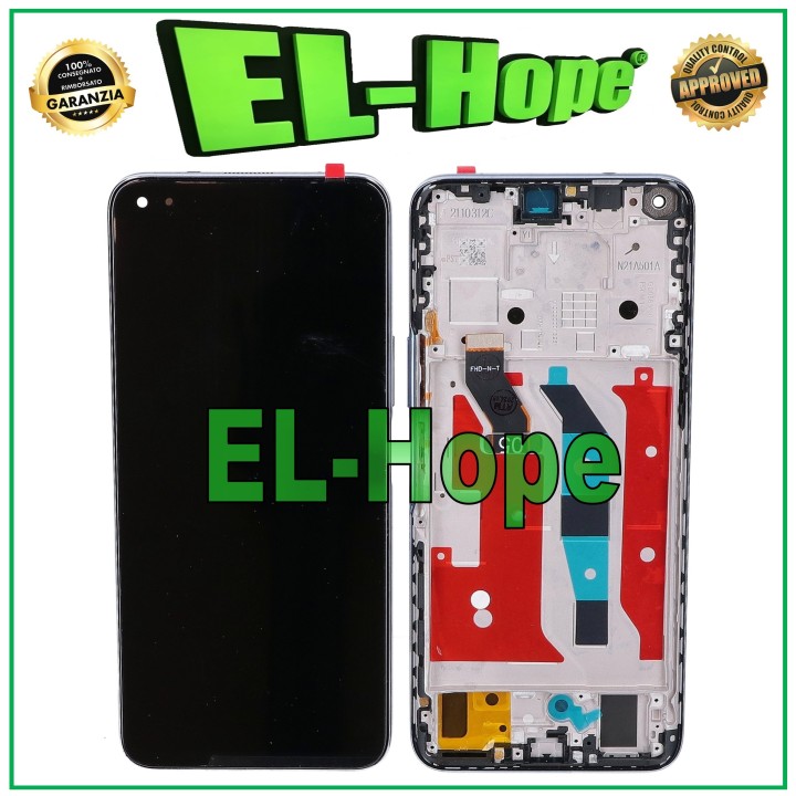 Cadre d e'cran LCD pour Huawei Honor 50 Lite NTN-LX1 L22, e'cran tactile en verre argente'