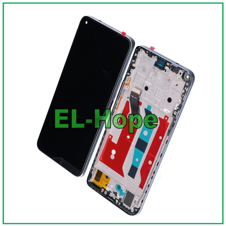 Cadre d e'cran LCD pour Huawei Honor 50 Lite NTN-LX1 L22, e'cran tactile en verre argente'