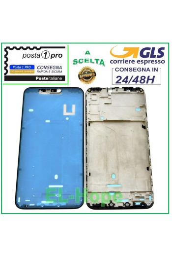 Cadre central LCD latéral pour Xiaomi Mi A2 Lite et Redmi 6 Pro, noir