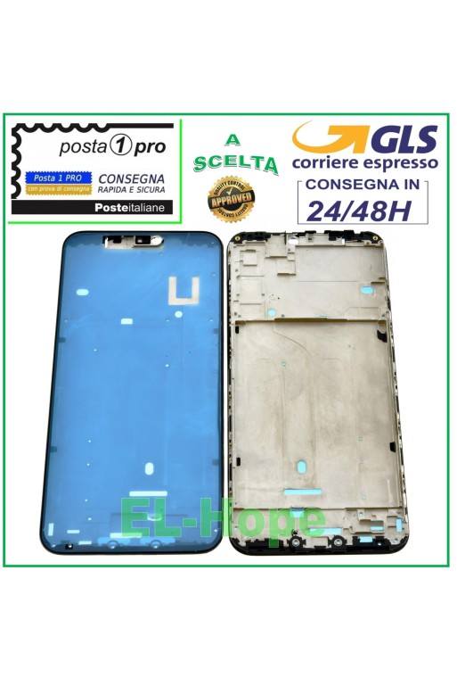 Cadre central LCD latéral pour Xiaomi Mi A2 Lite et Redmi 6 Pro, noir