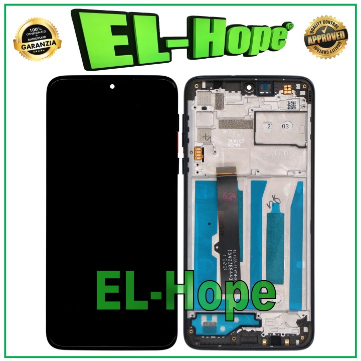 Cadre d e'cran LCD pour Motorola One Macro XT-2016 Écran tactile en verre XT2016