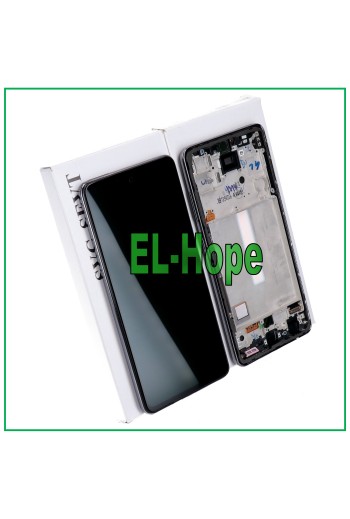 Écran tactile LCD 100 % d origine Samsung Galaxy A52 SM A525F A526B, cadre noir