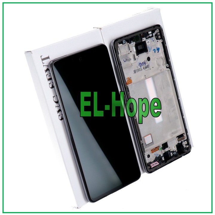 Écran tactile LCD d origine pour Samsung A52 SM A525F A526B, cadre noir, GH82-25230A
