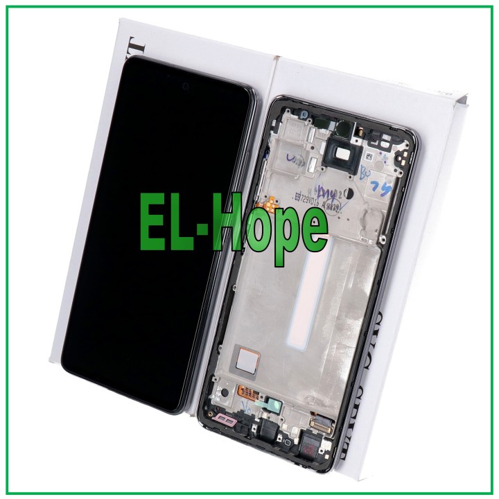 Écran tactile LCD d origine pour Samsung A52 SM A525F A526B, cadre noir, GH82-25230A