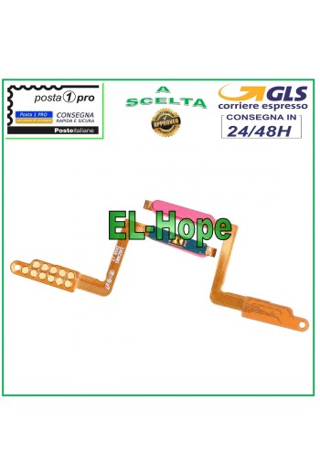 Touche marche/arrêt plate flexible pour Samsung Galaxy A7 2018 SM A750F Rose