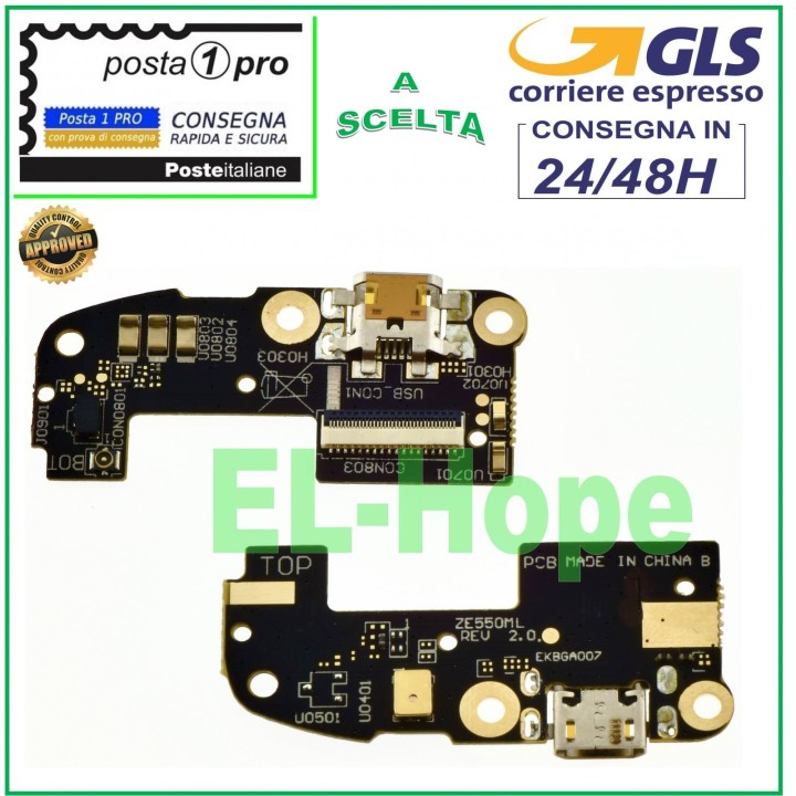 ASUS ZENFONE 2 ZE550ML ZE551ML CONNECTEUR DE CHARGE MICROPHONE STATION D ACCUEIL PLAT CHARGEMENT