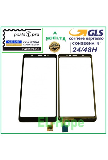 Vitre tactile Wiko Y60, verre noir, 5,45 € 